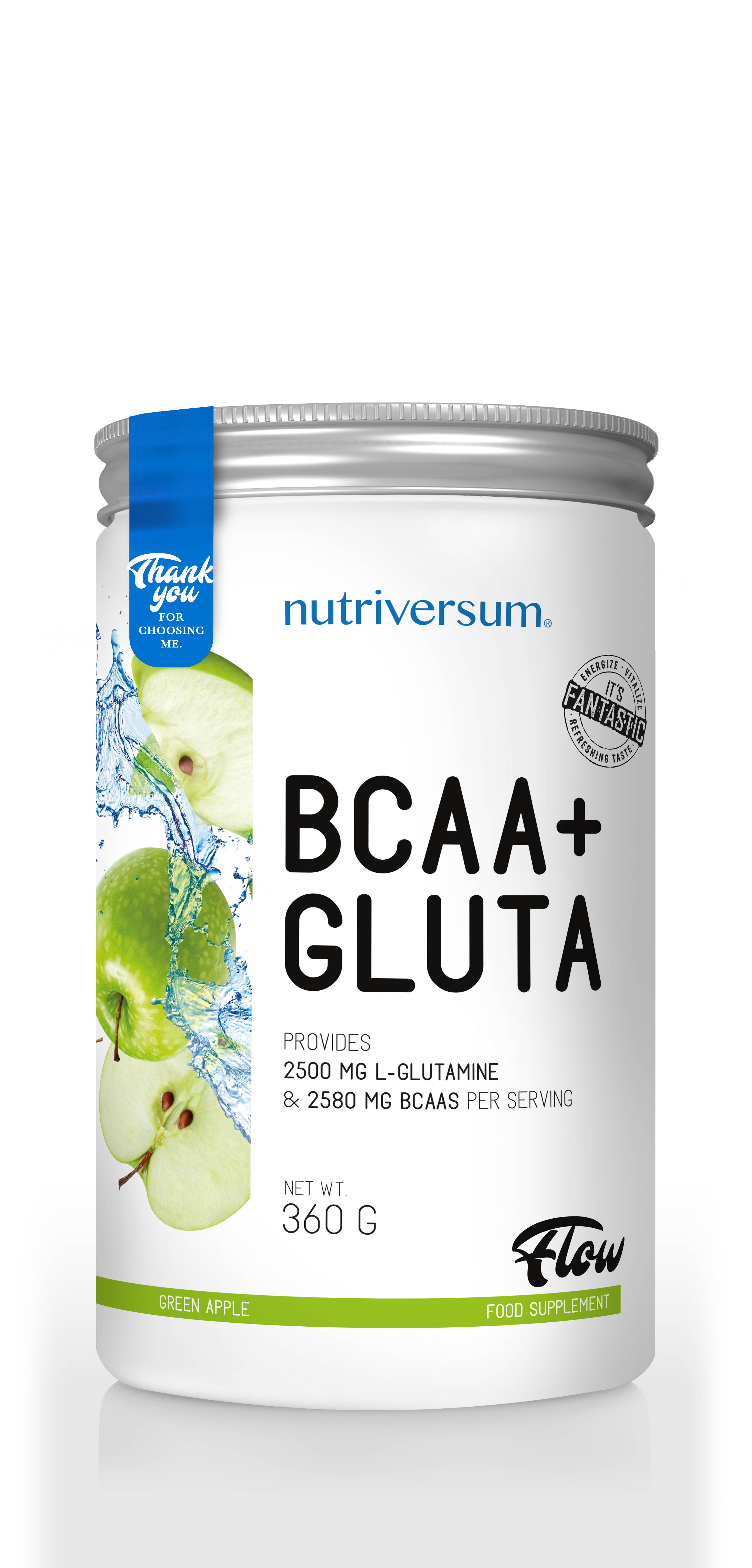 Nutriversum Flow BCAA + Gluta 360 гр - Виноград