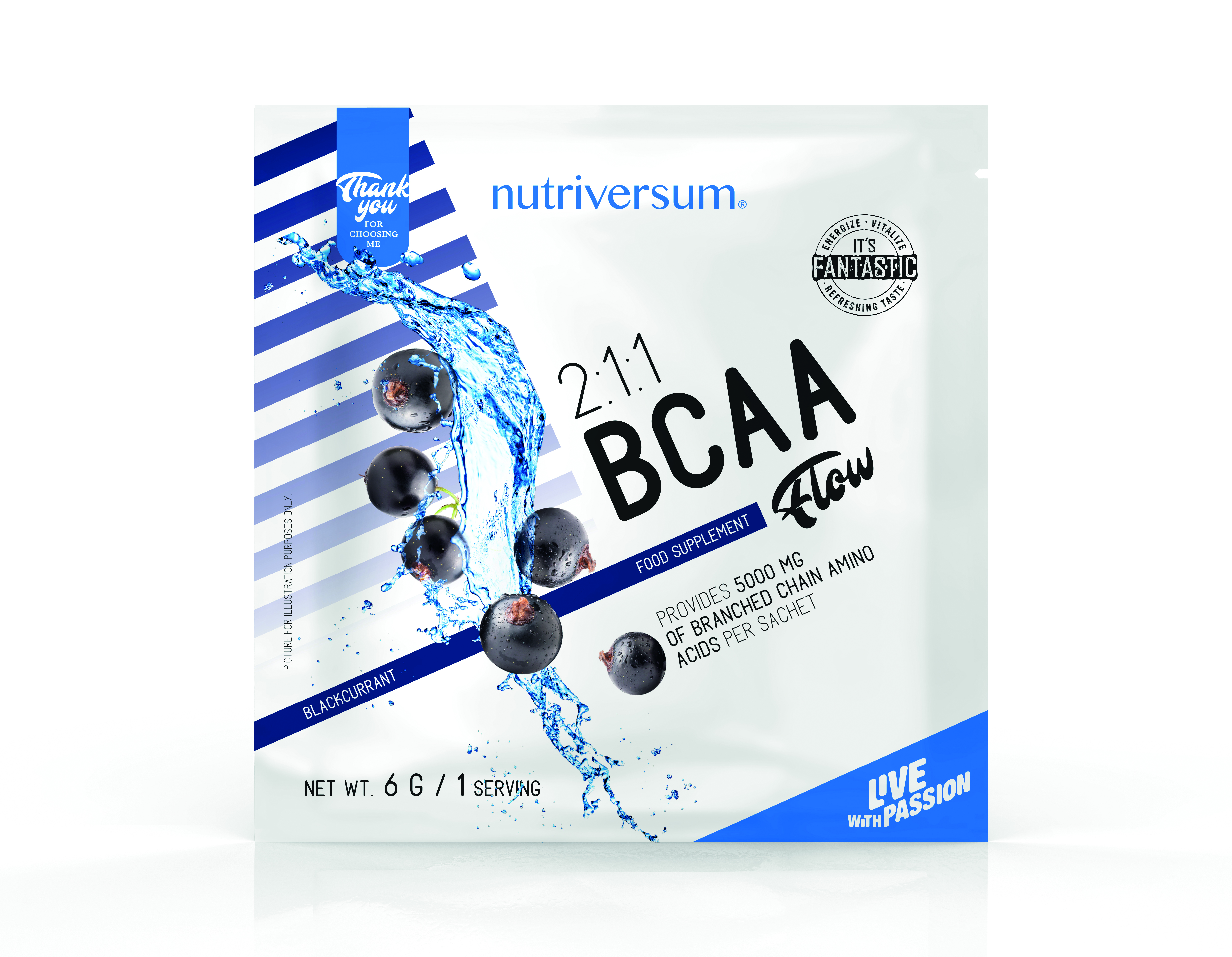 Nutriversum Flow BCAA 2:1:1 6 гр Nutriversum Flow BCAA 2:1:1 6 гр