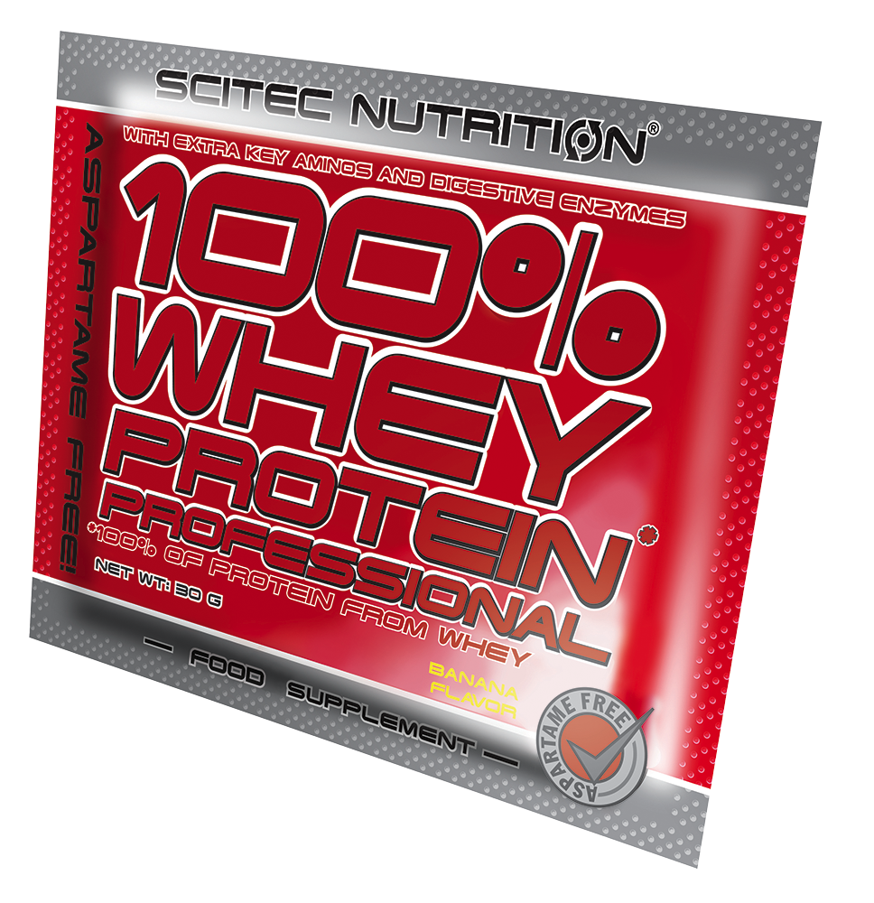 Scitec Nutrition 100% Whey Protein Professional 30 гр - Киви-Банан