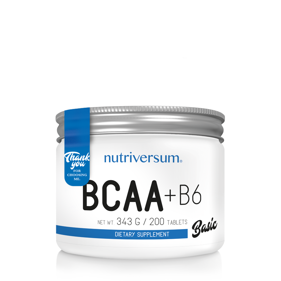 Nutriversum BASIC BCAA + B6 200 таб Nutriversum BASIC BCAA + B6 200 таб