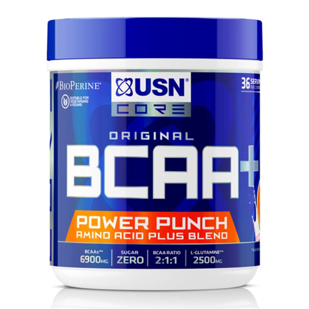 USN BCAA+ Power Punch 400 гр - Голубая малина USN BCAA+ Power Punch 400 гр - Голубая малина
